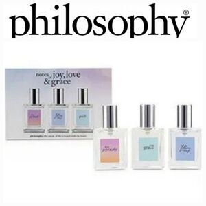 Philosophy Notes Of Joy, Love, & Grace Fragrance Trio Set